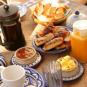 Breakfast on the Roof Terrance